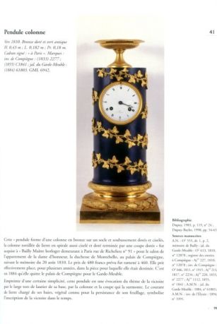 Pendules Du Mobilier National 1800-1870